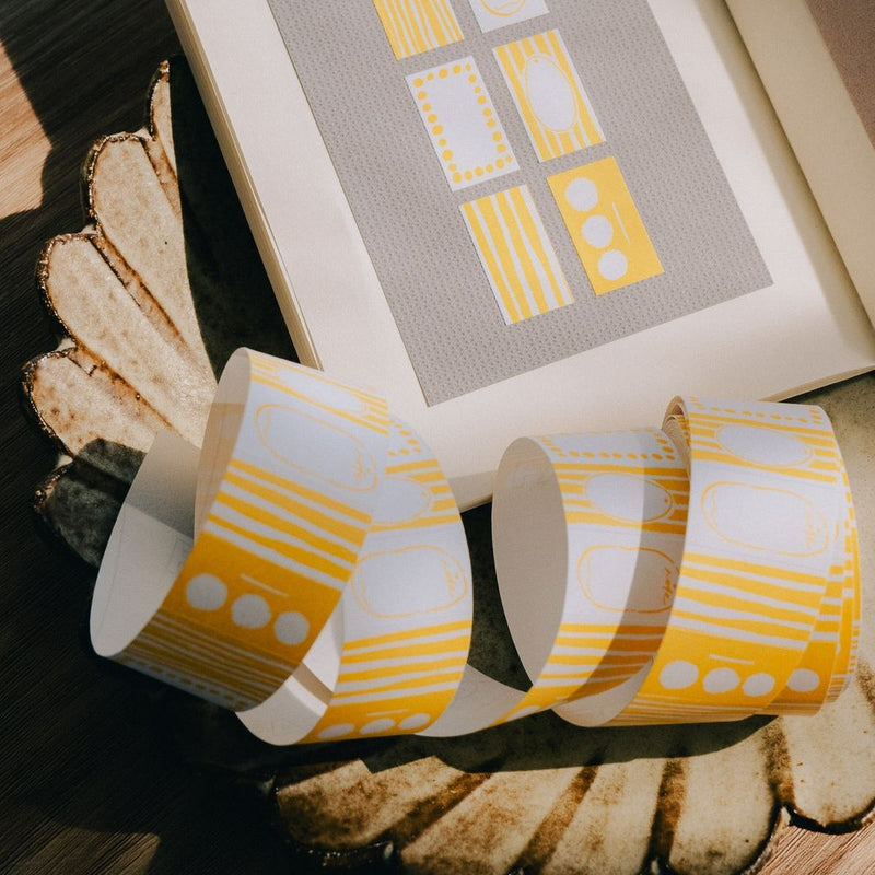 Papernote Sticker Label Roll - Yellow
