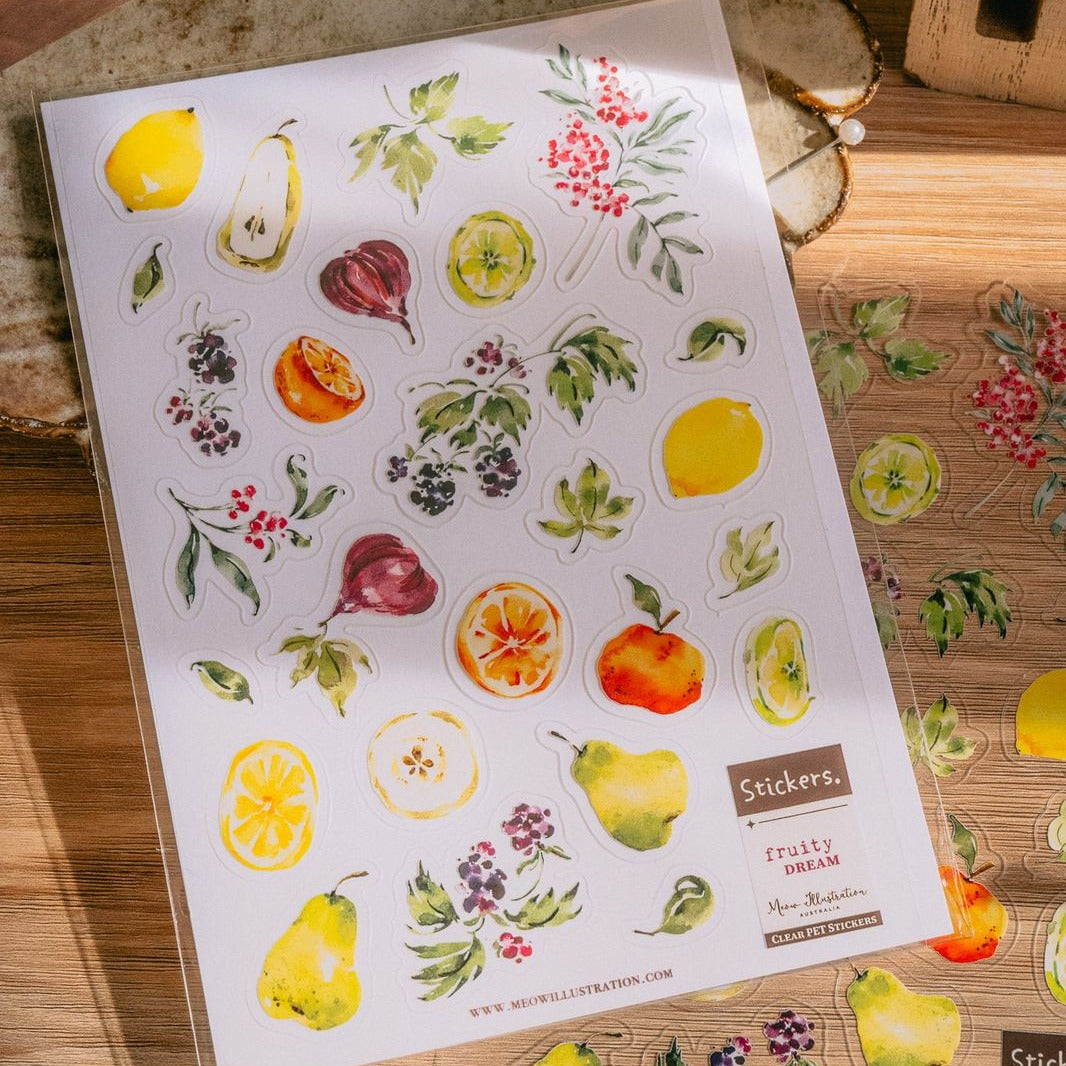 Fruity Dream Clear PET Sticker