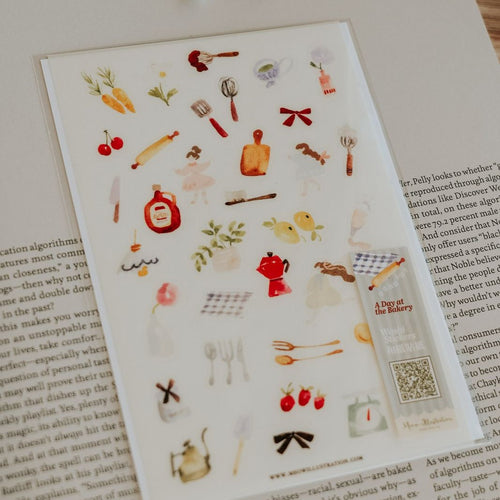 A Day At The Bakery Washi Sticker