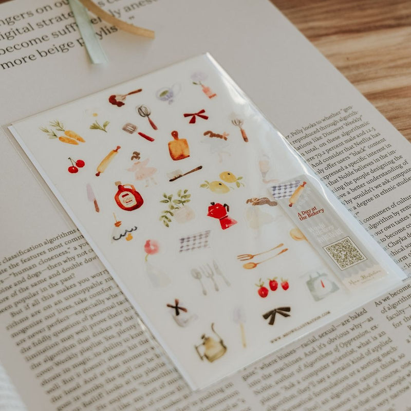 A Day At The Bakery Washi Sticker