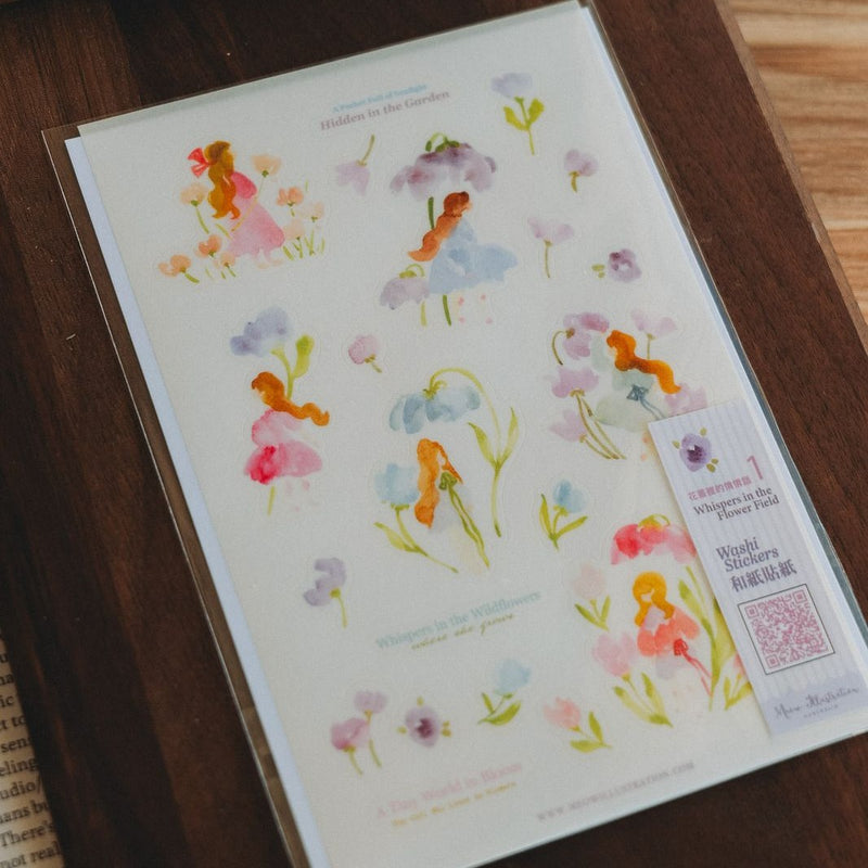 Whispers In The Flower Field 1 Washi Sticker