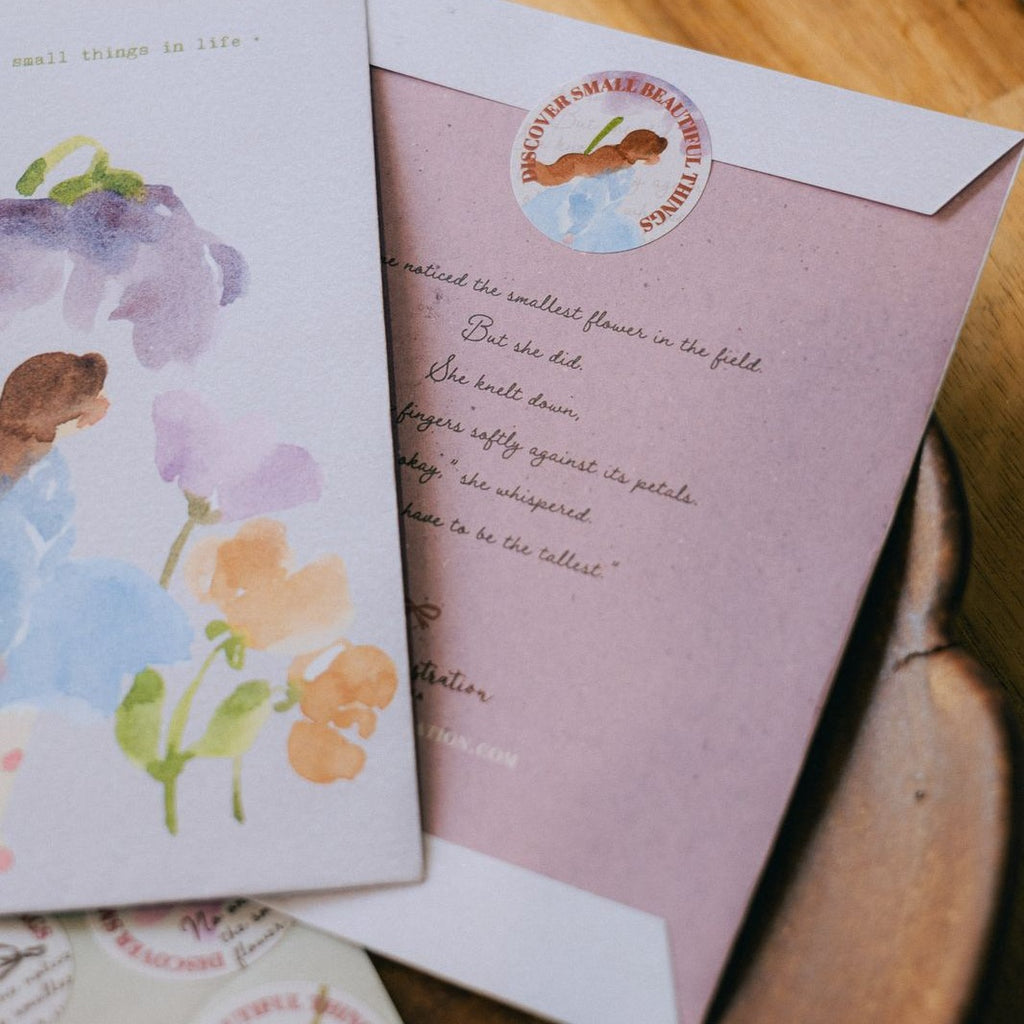 Whispers In The Flower Field Envelop And Sticker Set