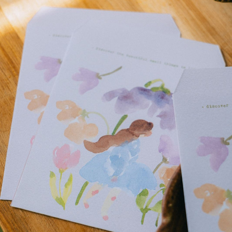 Whispers In The Flower Field Envelop And Sticker Set