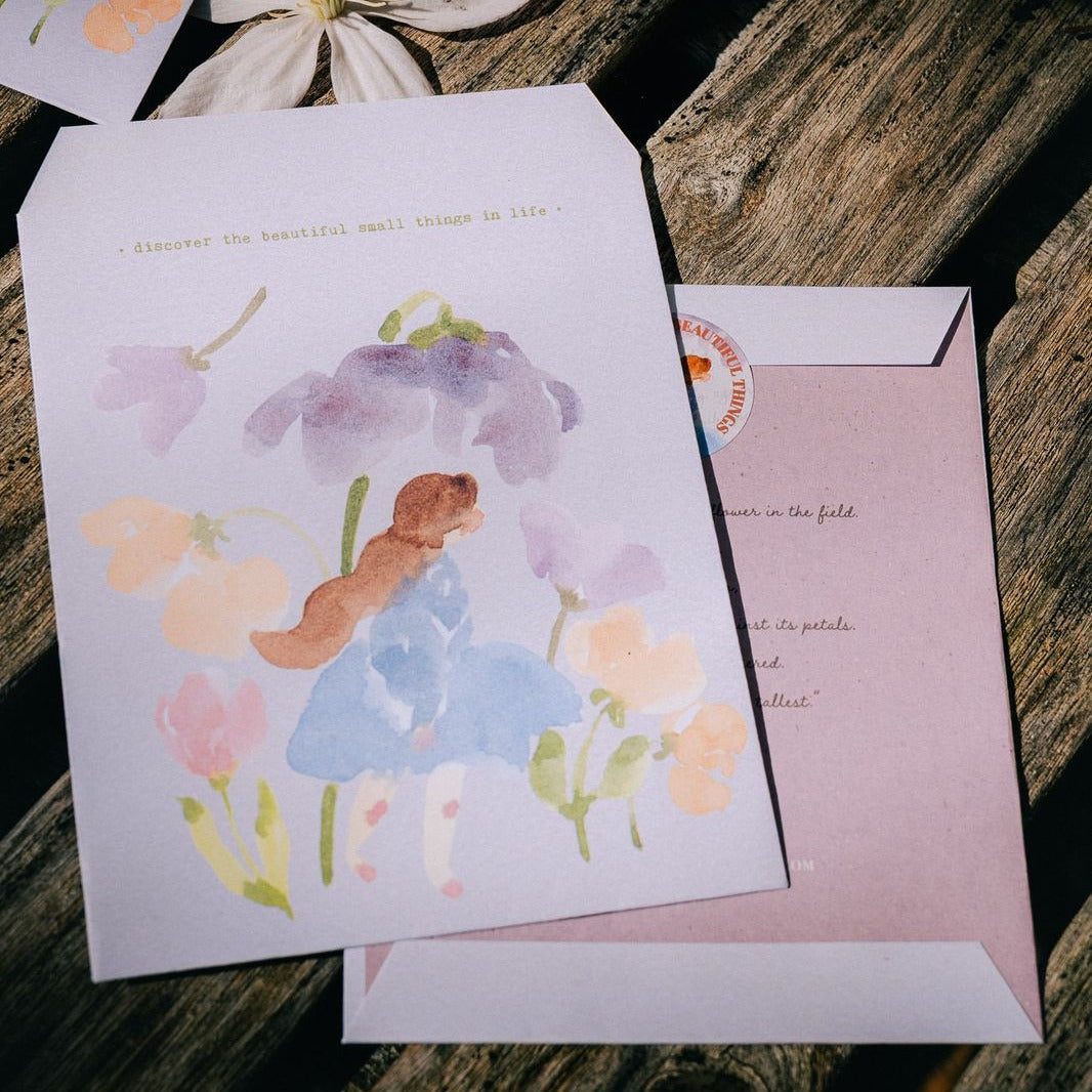 Whispers In The Flower Field Envelop And Sticker Set