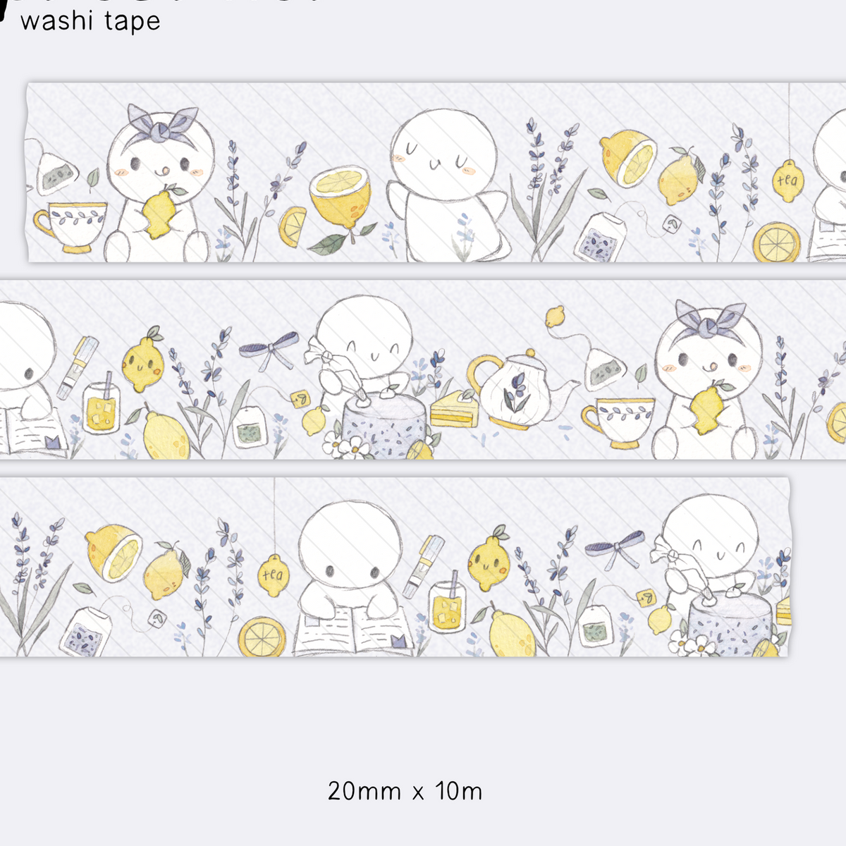 Lavender and Lemons Washi Tape