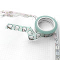 Planning Time 5.0 Washi Tape by The Coffee Monsterz CO — roll of planner-character washi tape, for journaling