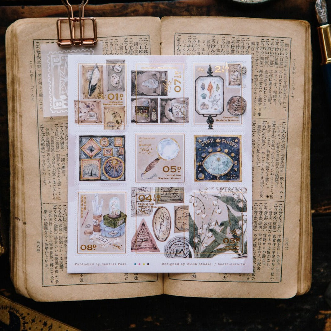Collection of Museum Stamp Sticker