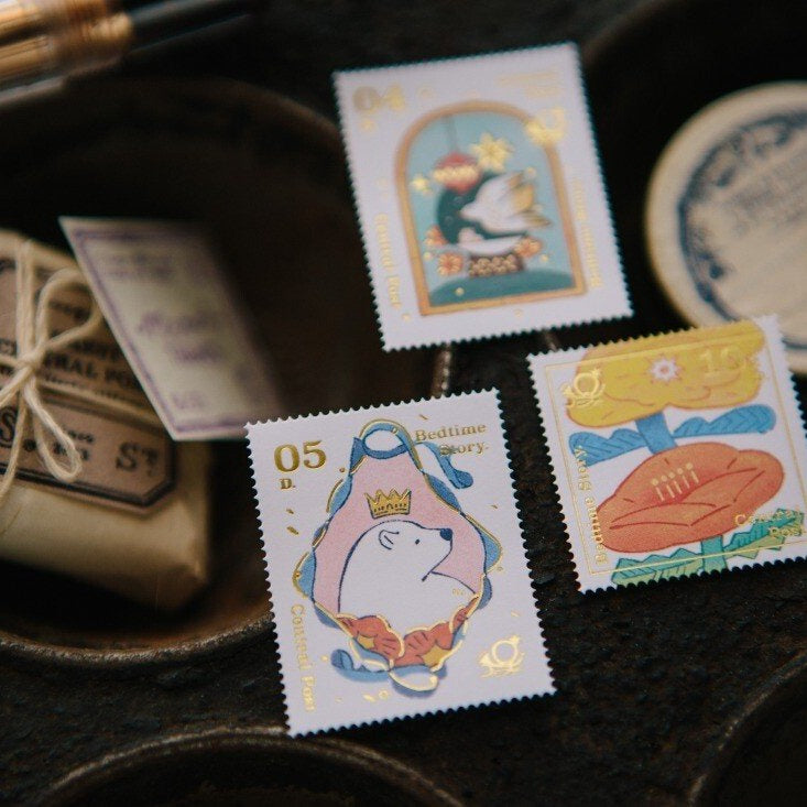 Bedtime Story Stamp Sticker