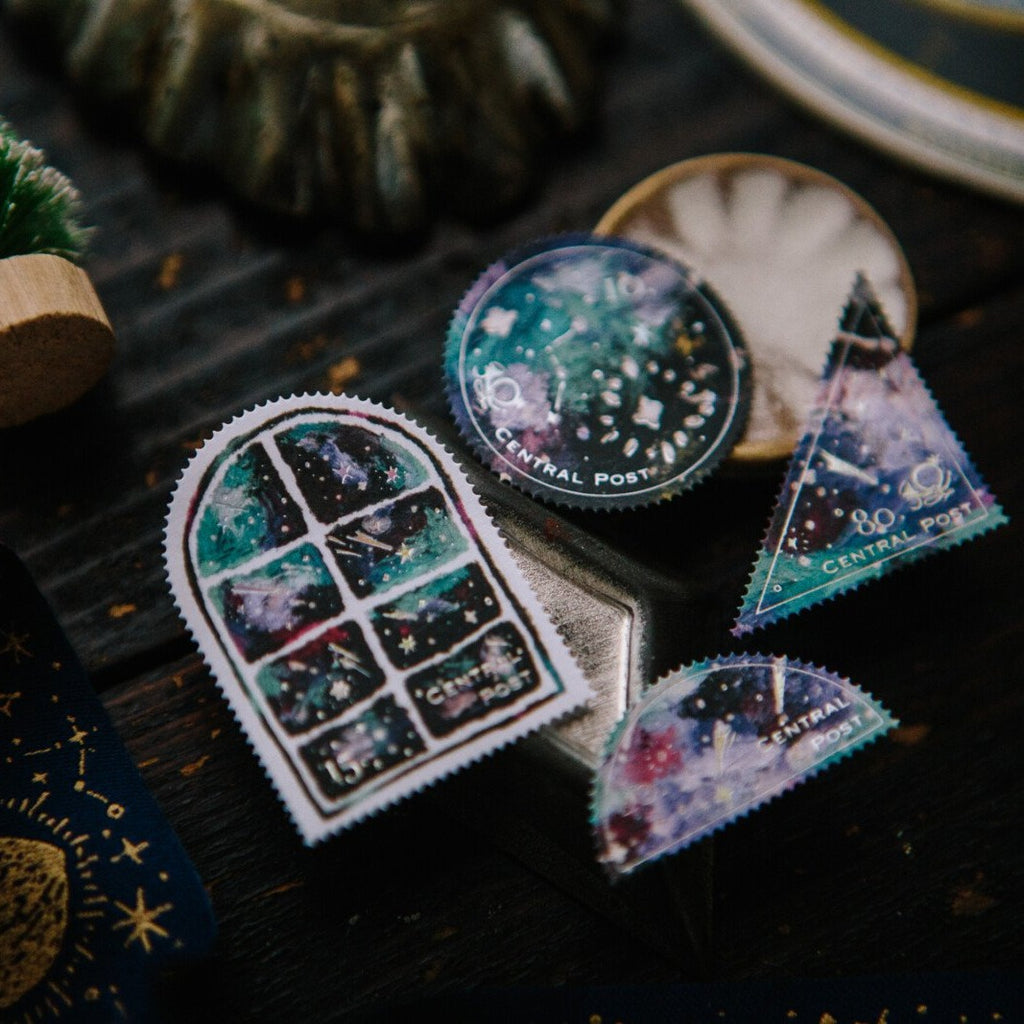 Colorful Night Stamp Sticker