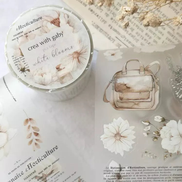 White Blooms PET Tape