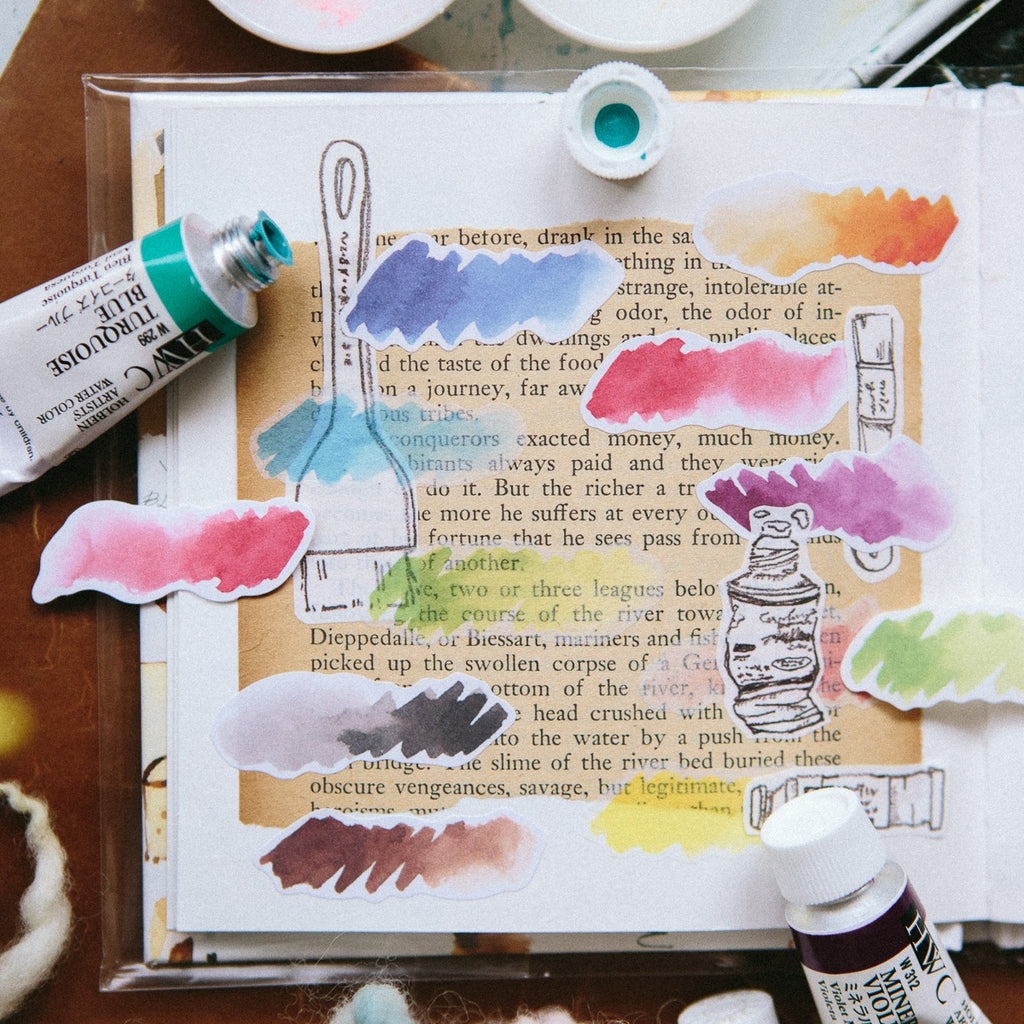 Watercolor Strokes Sticker Pack