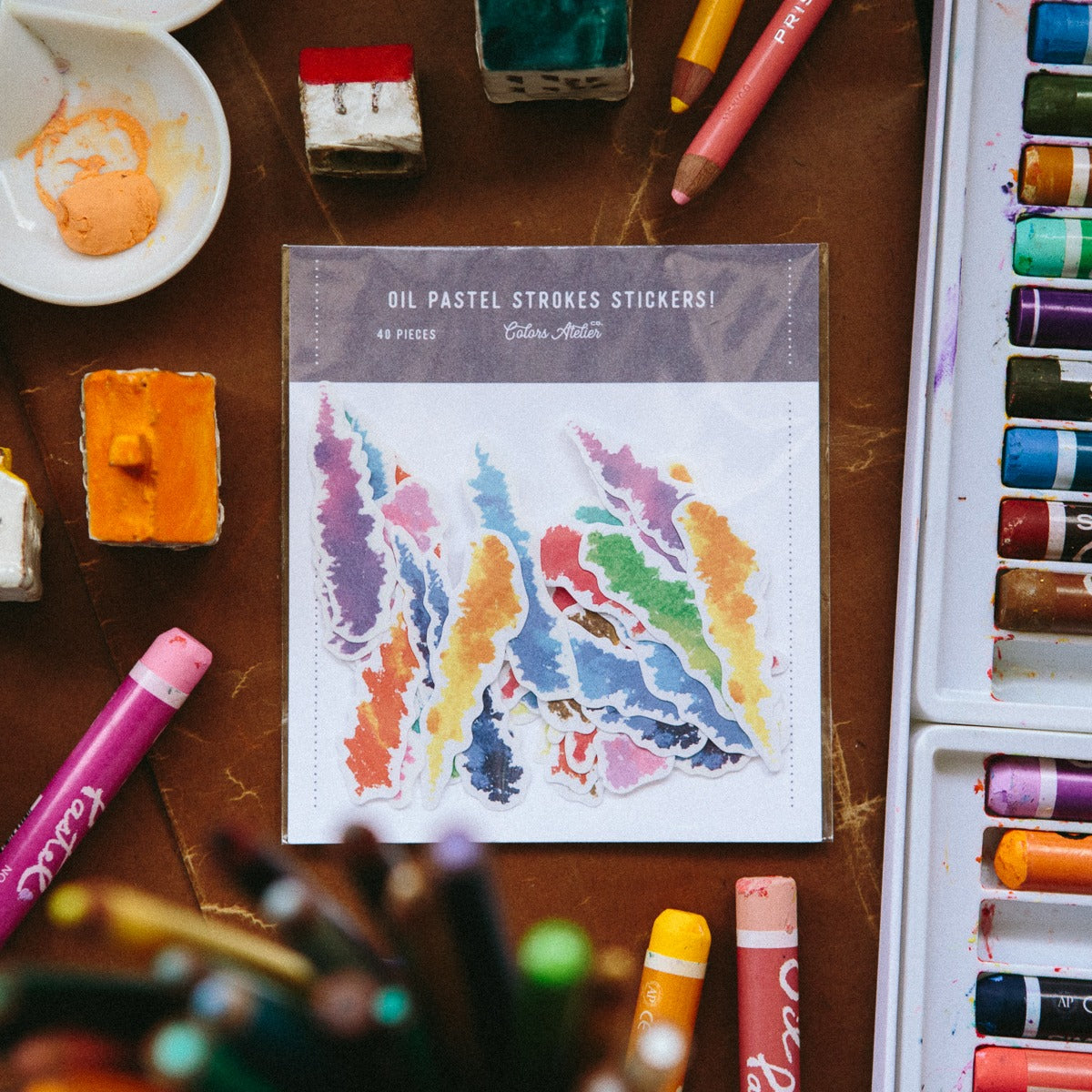 Crayon Strokes Sticker Pack