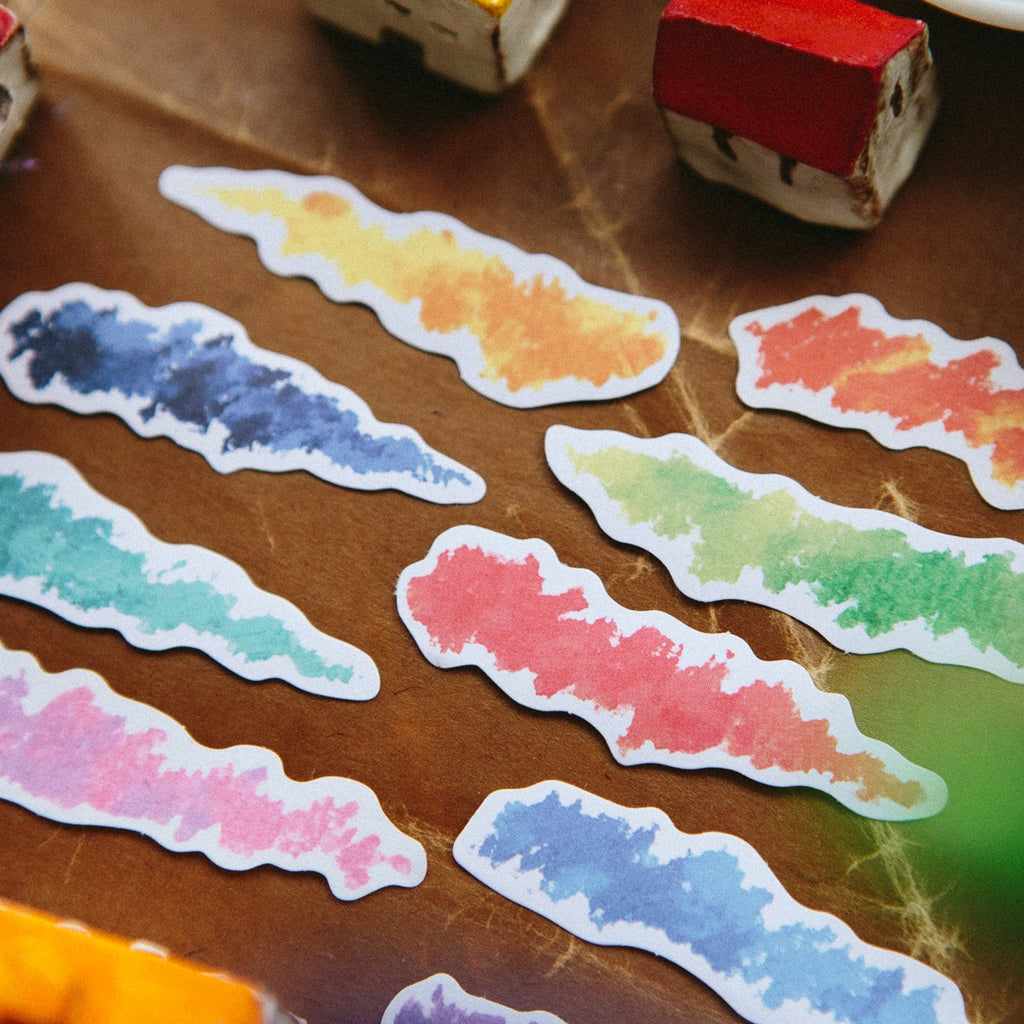 Crayon Strokes Sticker Pack