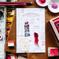 Red Watercolor Embroidery Sticker