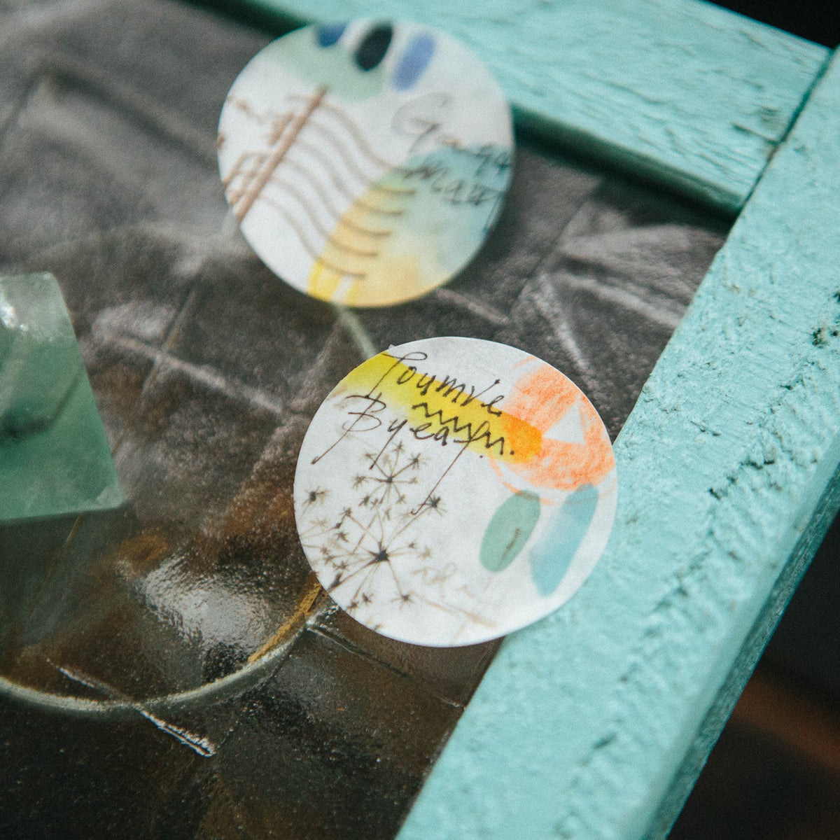 Plants Transfer Sticker by OURS Studio — nature-design ceramic pieces, styled shot, for journaling