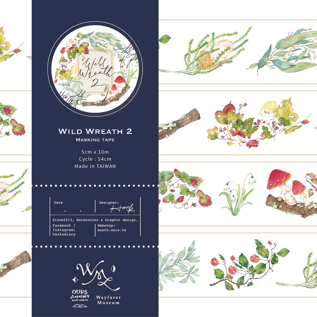 Wild wreath 2 masking tape