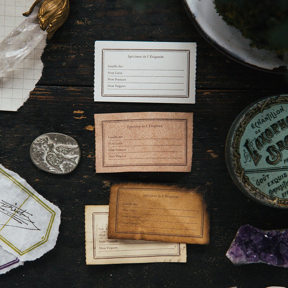 Glass Dome letterpress label book