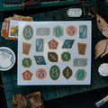 Geometry number sticker
