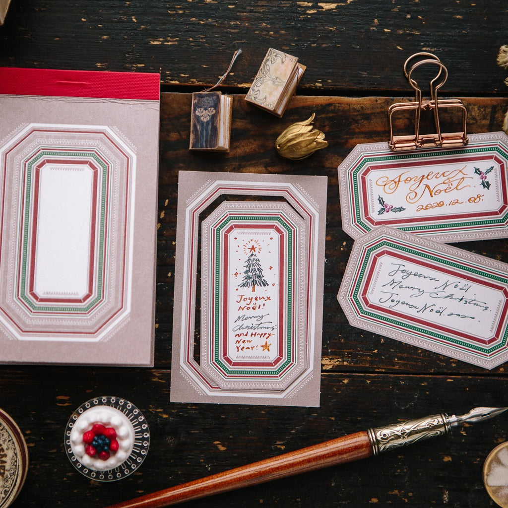 Winter Label Letterpress Book