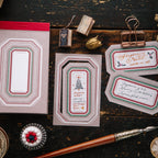 Winter Label Letterpress Book