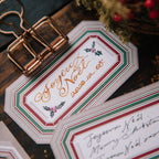 Winter Label Letterpress Book