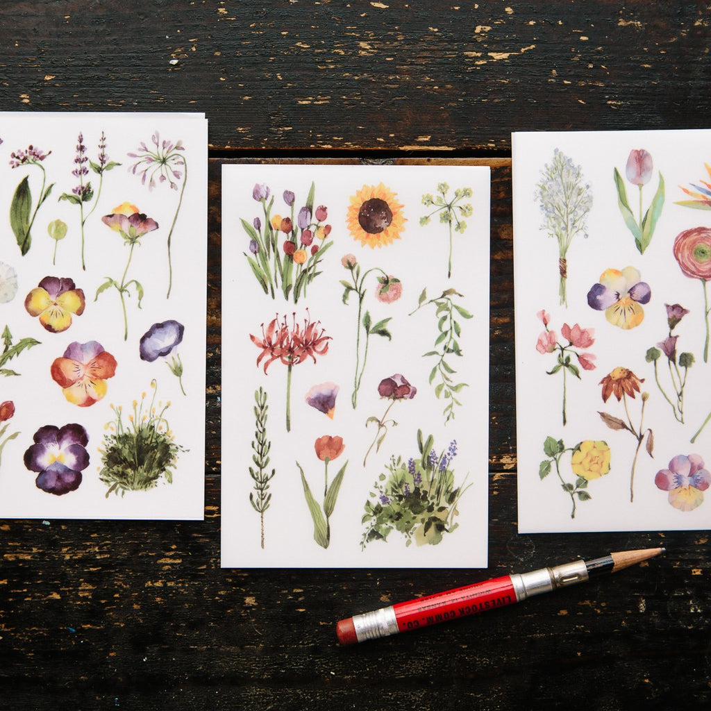 Les Fleurs Transfer Sticker