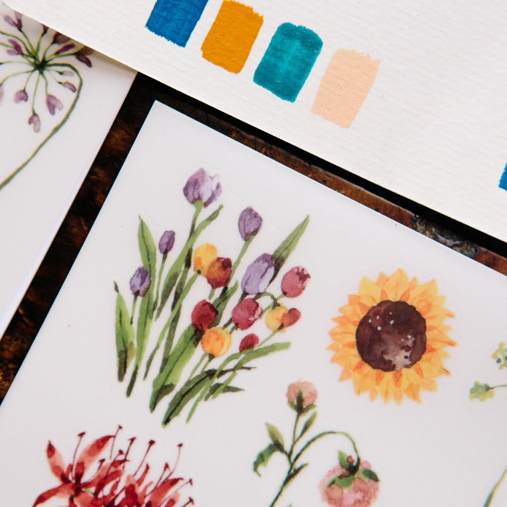 Les Fleurs Transfer Sticker