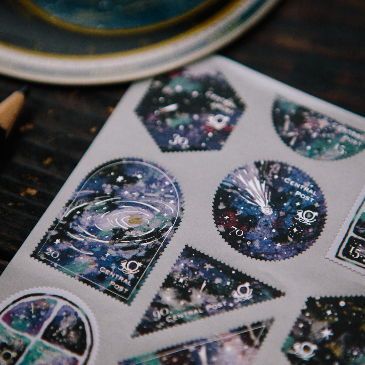 Colorful Night Stamp Sticker
