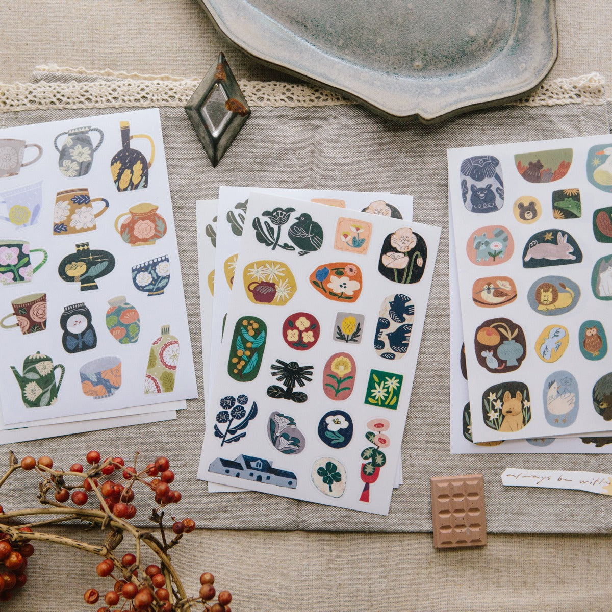 Day Dreaming Sticker Pack by OURS Studio — sticker sheets styled with props, for journaling