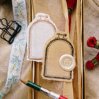 Window Embroidery Hoop Rubber Stamp