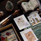 Desk of Botanist Stamp Sticker