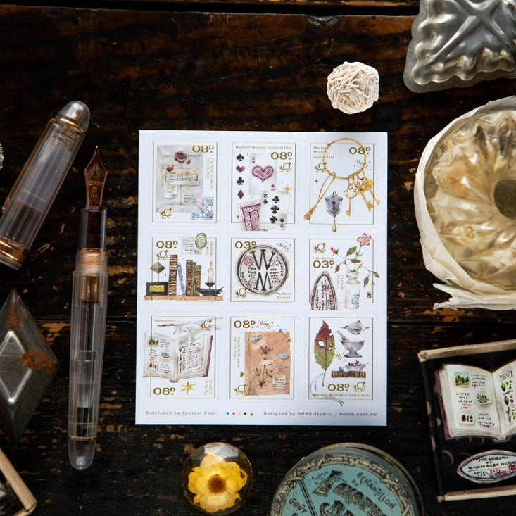 Desk of Botanist Stamp Sticker