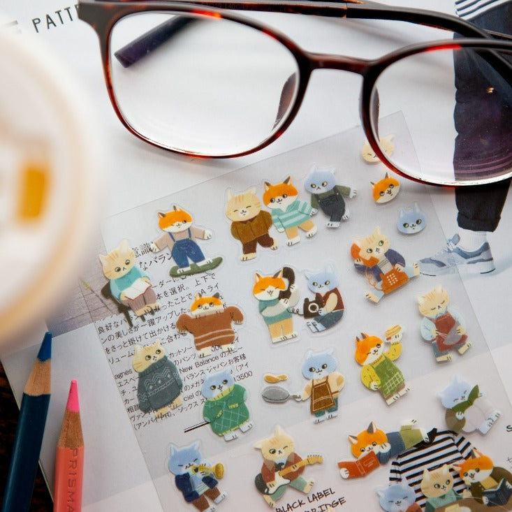 Cats Gathering Sticker