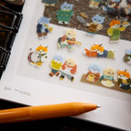 Cats Gathering Sticker