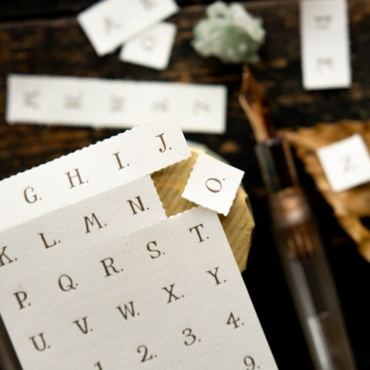 Letters (No Frame) Letterpress Book