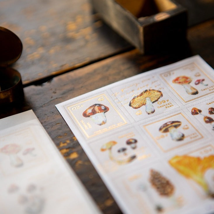 Mushroom Recipe Stamp Sticker