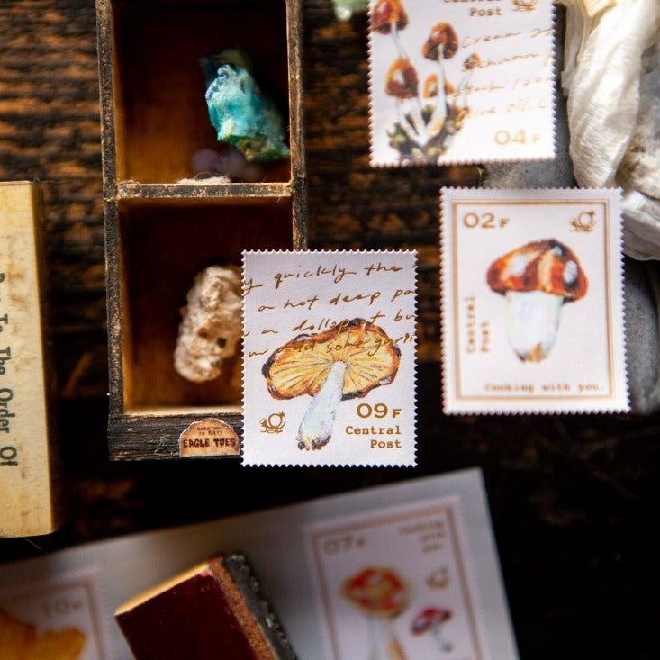 Mushroom Recipe Stamp Sticker