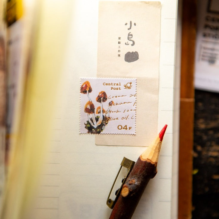 Mushroom Recipe Stamp Sticker