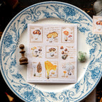 Mushroom Recipe Stamp Sticker