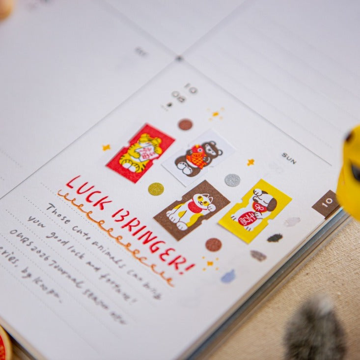 Little Lucky Friends Label Sticker Roll