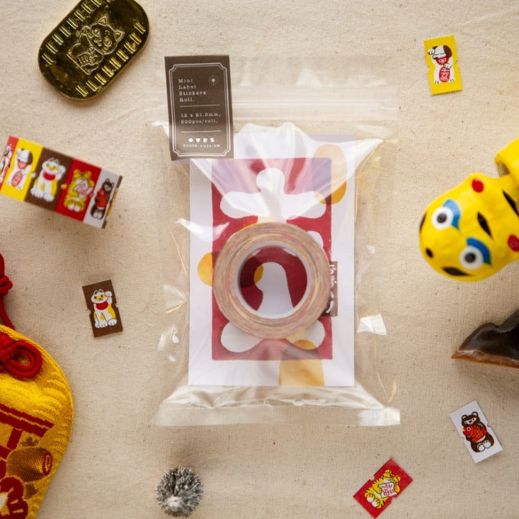 Little Lucky Friends Label Sticker Roll