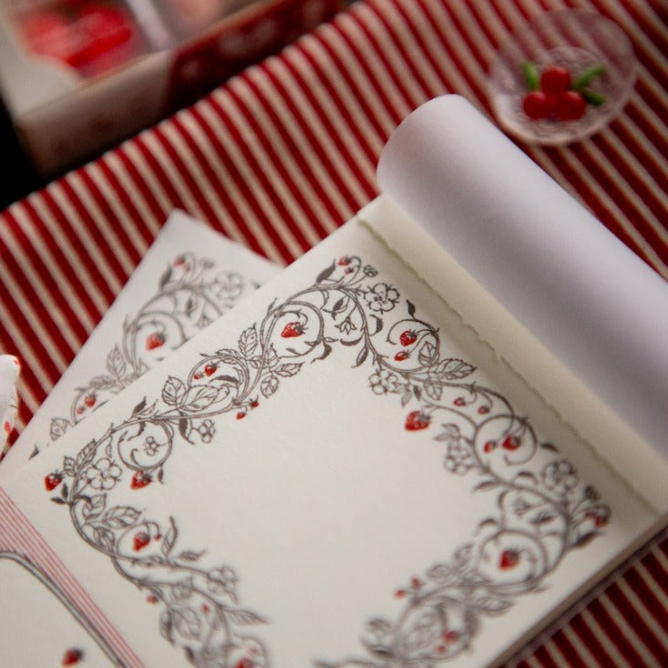 Strawberry Frame Letterpress Book