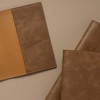 Kurumi Planner PU Cover by Take a Note — cover shown closed and open with card slots, for journaling