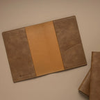 Kurumi Planner PU Cover by Take a Note — cover opened to show interior and card pocket, for journaling