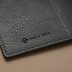 Nibi Planner PU Cover by Take a Note — close-up of stitching and embossed logo, for journaling