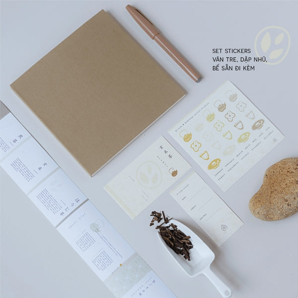 Soft Cover Notebook B/rew Series - Pocket B6 Size | Houjicha (brown)