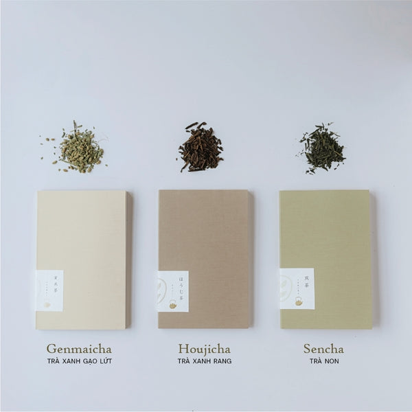 Soft Cover Notebook B/rew Series - Square Size | Houjicha (brown)