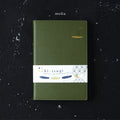 Kintsugi - PU leather notebook with hidden magnet | Moku (Green)