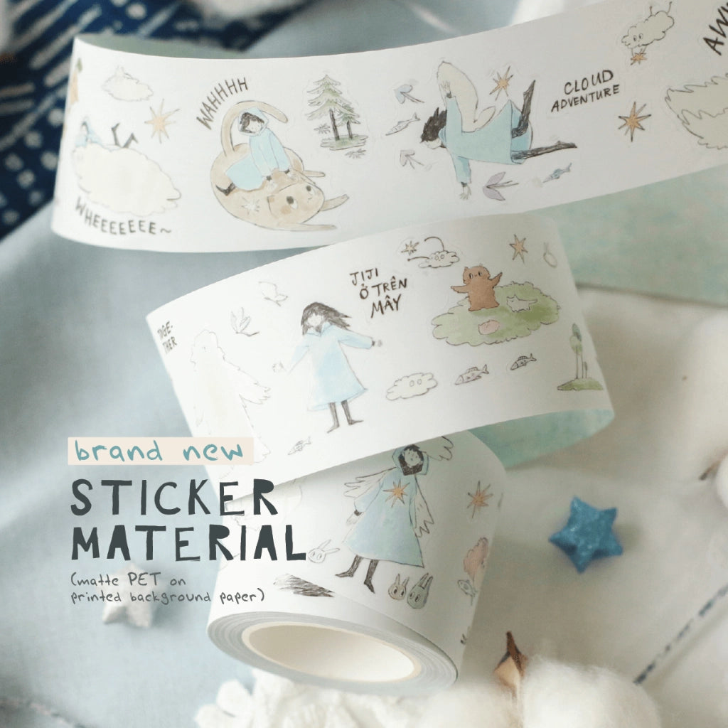 Jiji on the Clouds PET Tape