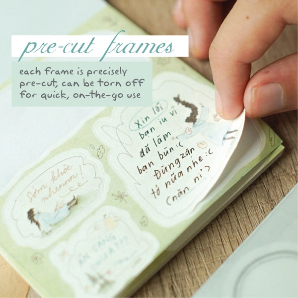 Frame Stickers Notepad "Jiji in the Forest"
